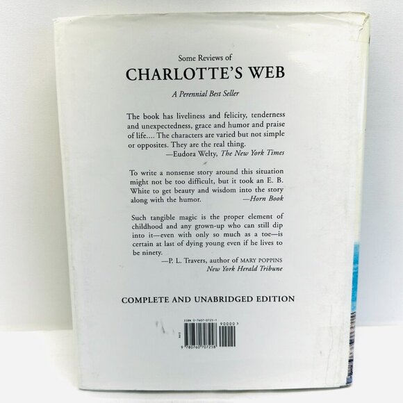 Vintage Charlotte's Web by E.B.White Special Read Along Edition Large Print Book - Picture 2 of 7